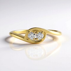Anello in oro con Diamante IF (G) (de Melo Gold)