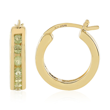 Peridot-Silberohrringe