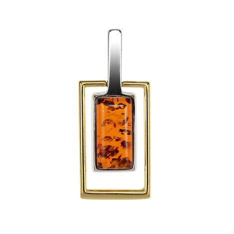 Colgante en plata con Ámbar báltico (dagen)