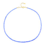 Blue Ethiopian Opal Silver Necklace