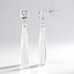 Orecchini in argento con Quarzo Bianco