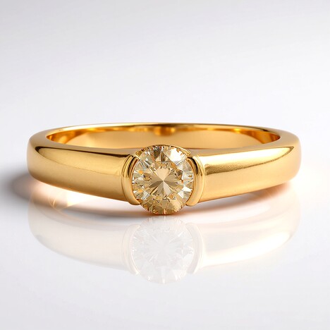 Anello in oro con Diamante Rose de France SI1 di Argyle (Annette)