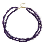 Sambia-Amethyst-Silberhalskette