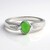 Anello in argento con Crisoprasio Imperiale