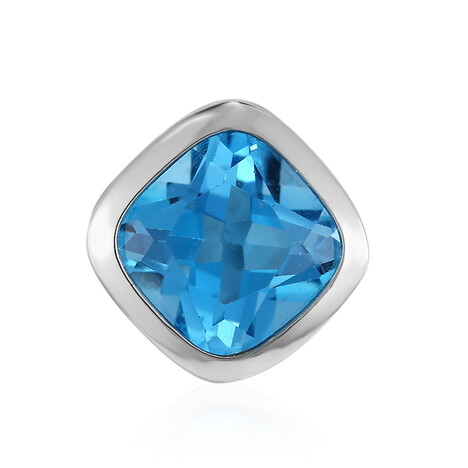 Schweizblauer Topas-Silberanhänger (MONOSONO COLLECTION)