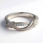 Anello in argento con Topazio Bianco