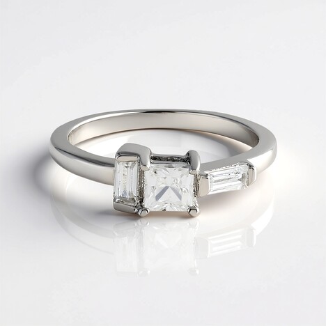 Anello in argento con Zircone