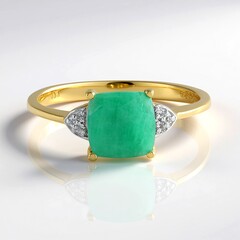 Anello in argento con Smeraldo Socoto