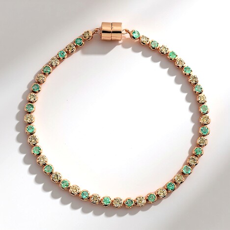 Bracciale in oro con Smeraldo Zambia AAA (SUHANA)