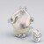 Anello in argento con Perla d'Acqua Dolce Bianca (TPC)