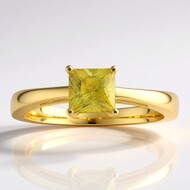 Sphene Silver Ring
