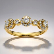 Anillo en oro con Diamante SI1 (H) (CIRARI)