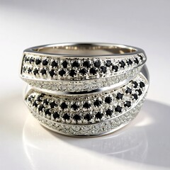 Anello in argento con Spinello Nero