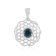 Zawieszka ze srebra rodowanego - Topaz niebieski London Blue (Ornaments by de Melo)