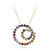 Gouden halsketting met saffieren (CIRARI)
