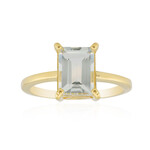 Anillo en plata con Topacio blanco