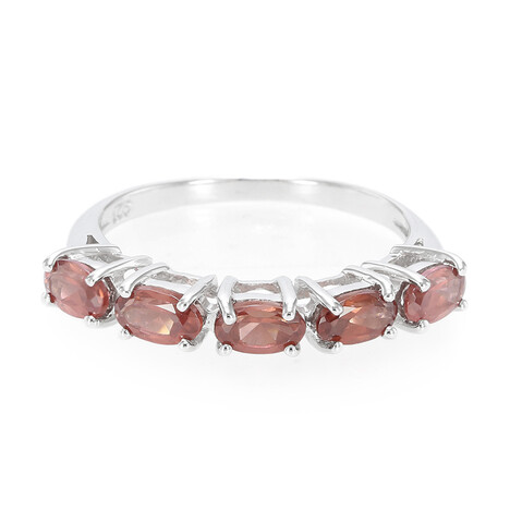 Anello in argento con Granato Malaya