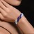 Bracelet en acier et Lapis-Lazuli (Riya)