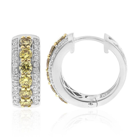 Orecchini in oro con Diamante Verde SI (CIRARI)