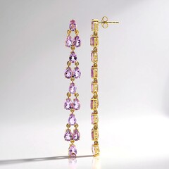 Orecchini in argento con Ametista