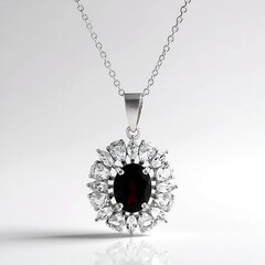 Collana in argento con Granato