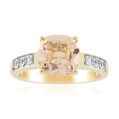 Anillo en oro con Morganita AAA de Marropino