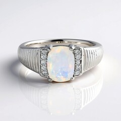 Anello in argento con Opale di Welo