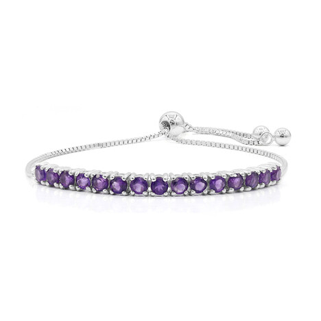Sambia-Amethyst-Silberarmband