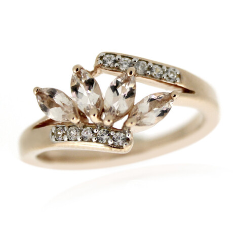 Bague en argent et Morganite