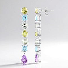 Orecchini in argento con Ametista Rose de France