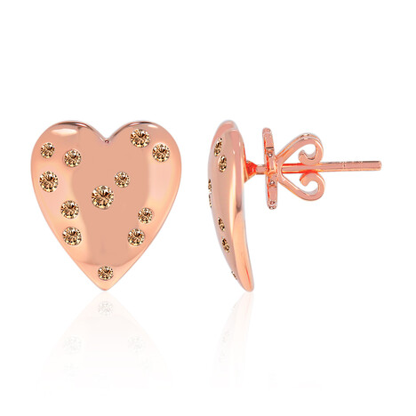 Orecchini in oro con Diamante Rose de France SI1 di Argyle (Annette)