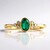 Anello in oro con Smeraldo Zambia AAA