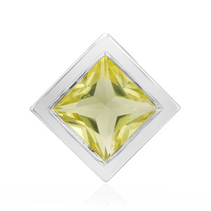 Colgante en plata con Citrino de color limón (MONOSONO COLLECTION)