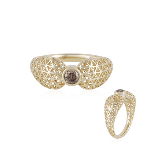 I1 Champagner-Brillant-Goldring (Ornaments by de Melo)