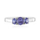 Anello in argento con Tanzanite
