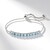 Bracciale in argento con Topazio Blu Cielo