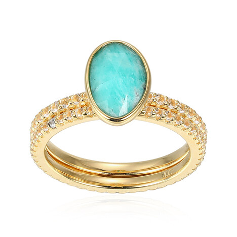 Amazonit-Silberringe