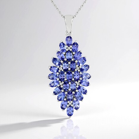 Collana in argento con Tanzanite
