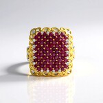 Bague en argent et Rubis de Birmanie (Gems en Vogue)