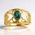 Anello in argento con Zaffiro Petrolio