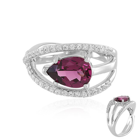 Malawi-Granat-Silberring