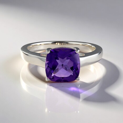 Anello in argento con Ametista del Marocco