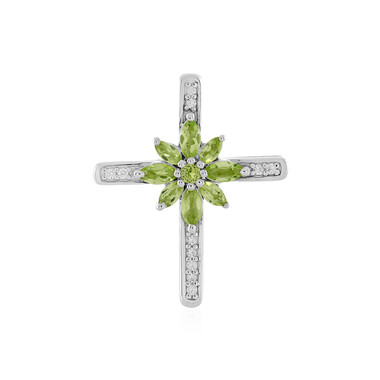 Peridot-Silberanhänger