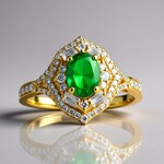 Anello in oro con Smeraldo Zambia AAA (CIRARI)