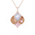 Collana in argento con Pietra di Luna Bianca (KM by Juwelo)