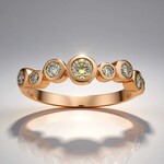 Bague en or et Diamant rose de France VS1 d'Argyle (Annette)
