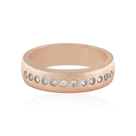 Zilveren ring met zirkonen