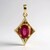 Ciondolo in oro con Rubellite Brasiliana AAA