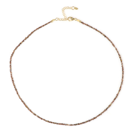 Zilveren halsketting met Fancy diamanten