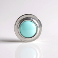 Zilveren hanger met een Aqua Chalcedoon (MONOSONO COLLECTION)